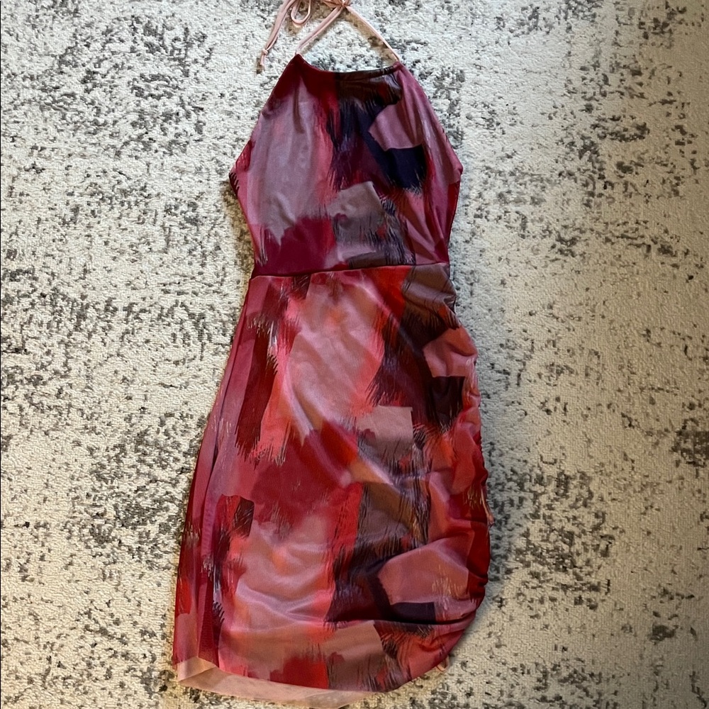 PrettyLittleThing Multicolor Backless Dress